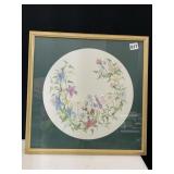 18X18 HAND PAINTED WATERCOLOR WITH NAMES AND