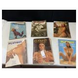 6 ISSUES OF PLAYBOY MAGAZINES FROM THE 70S