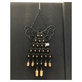 IRON ANGEL AND BELL DOOR HANGER