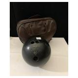AMF BOWLING BALL, CASE AND POLISHER
