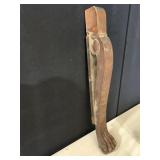30" CARVED LEG FROM ANTIQUE PC. FURNITURE