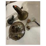 BIN W/ PERFUME HOLDER, SHOE CLIPS FLOWER SHAPE,