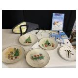 MERRY CHRISTMAS PLATES DECORATIVE