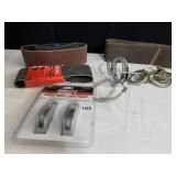 PULLEYS AND SANDPAPER AND HOSE CLAMPS