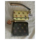 DOONEY AND BOURKE WRISTLET AND CHANGE PURSE