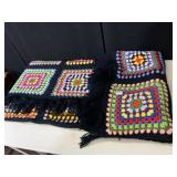 77X80 HAND KNIT AFGHAN