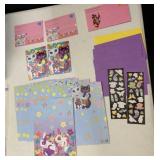 VINTAGE LISA FRANK STATIONARY, 12 SHEETS OF