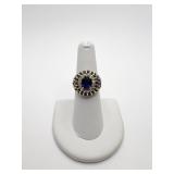 14K SAPPHIRE RING 9.6 G SZ 6.5