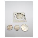 2 - 1/4 RUPPE COINS, 1945 CANADIAN