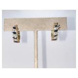 GOLD OVER SILVER EARRINGS 0.135 OZT