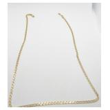14K GOLD 22" CHAIN THE END NEAR CLASP HAS
