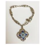 BRIGHTON BRACELET WITH LARGE CHARM CENTER STONE