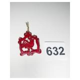 RED PLASTIC POSSIBLY BAKELITE ROOSTER PENDANT IN