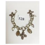 BRIGHTON CHUNKY LINK CHARM BRACELET