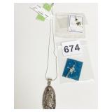 STERLING SNOWMAN CHARM CROSS SILVER SEED & SAGE