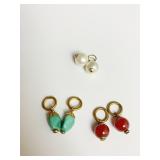 GROUP OF EARRING CHARMS