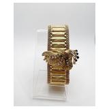 14K GOLD 90.9G MID CENTURY GENEVA WATCH 10" WITH