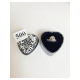 BRIGHTON RING SIZE 8 ANNA NEW IN HEART TIN