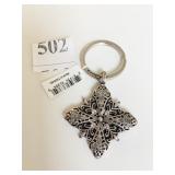 BRIGHTON KEYRING WITH CROSS DESIGN PENDANT