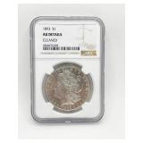1893 MORGAN SILVER DOLLAR NGC AU