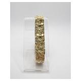 14K GOLD NUGGET STYLE BRACELET 8" 32.9 GRAMS