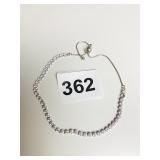 SILVER TONE RHINESTONE BRACELET