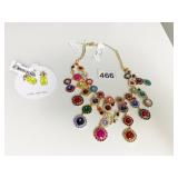 CHRISTIAN SIRIANO MULTICOLORED STONE NECKLACE