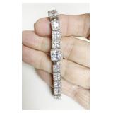 JUDITH RIPKA STERLING DOUBLE CLASP BRACELET