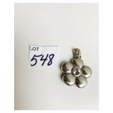 BRIGHTON FLOWER PENDANT WITH CENTER CLEAR STONE