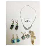 PALM TREE RHINESTONE PIN STATUE OF LIBERTY