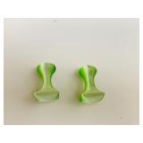 MCM VINTAGE GREEN GLASS MENï¿½S CUFF LINKS