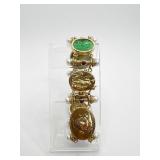 UNUSUAL 8" 14KT GOLD ITALY BRACELET W/ FIGURAL