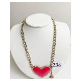 LARGE HEART SHAPE NECKLACE