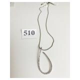 BRIGHTON PAVE LOOP PENDANT NECKLACE