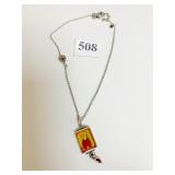 BRIGHTON PENDANT NECKLACE WITH CHARM PENDANT WITH