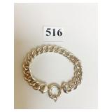STERLING SILVER CUBAN LINK CHAIN BRACELET