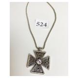 BRIGHTON MALTESE CROSS PENDANT NECKLACE