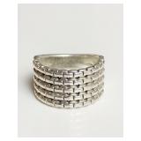 JAI STERLING SILVER RING SIZE 8