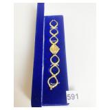 THE CLEOPATRA BRACELET WATCH FRANKLIN MINT NEW