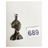 SILVER 925 SERGIO BUSTAMANTE JOYAï¿½S PENDANT LADY