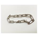 STERLING SILVER LARGE LINK BRACELET