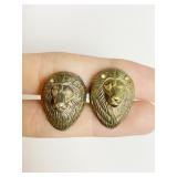 STERLING SILVER LION MENï¿½S CUFF LINKS