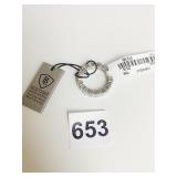 BLACK LABEL HERITAGE STERLING AND RHINESTONE RING