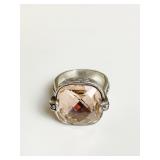 BRIGHTON RING WITH PINK STONE SIZE 8