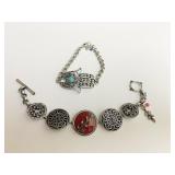 HAMSA HAND BRACELET MEDALLION BRACELET WITH FIVE