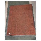 RED RUBBER BACK RUG 35" X 47"