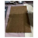 RUBBER BACK RUG 42" X 68" BROWN