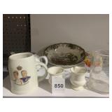 JOHNSON BROTHER BOWL, MEASURING CUP, ETC.