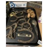 HORSESHOE, WOOD WHEELS, ETC.