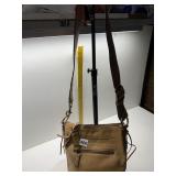 COACH BROWN LEATHER PURSE W/ ADJ STRAP LIKE NEW